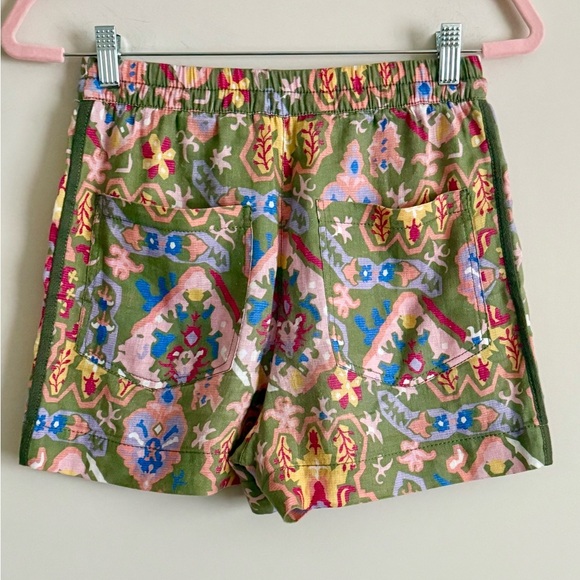 Zara Linen Multicolored High Waisted Shorts Womens Size XS - Picture 7 of 11